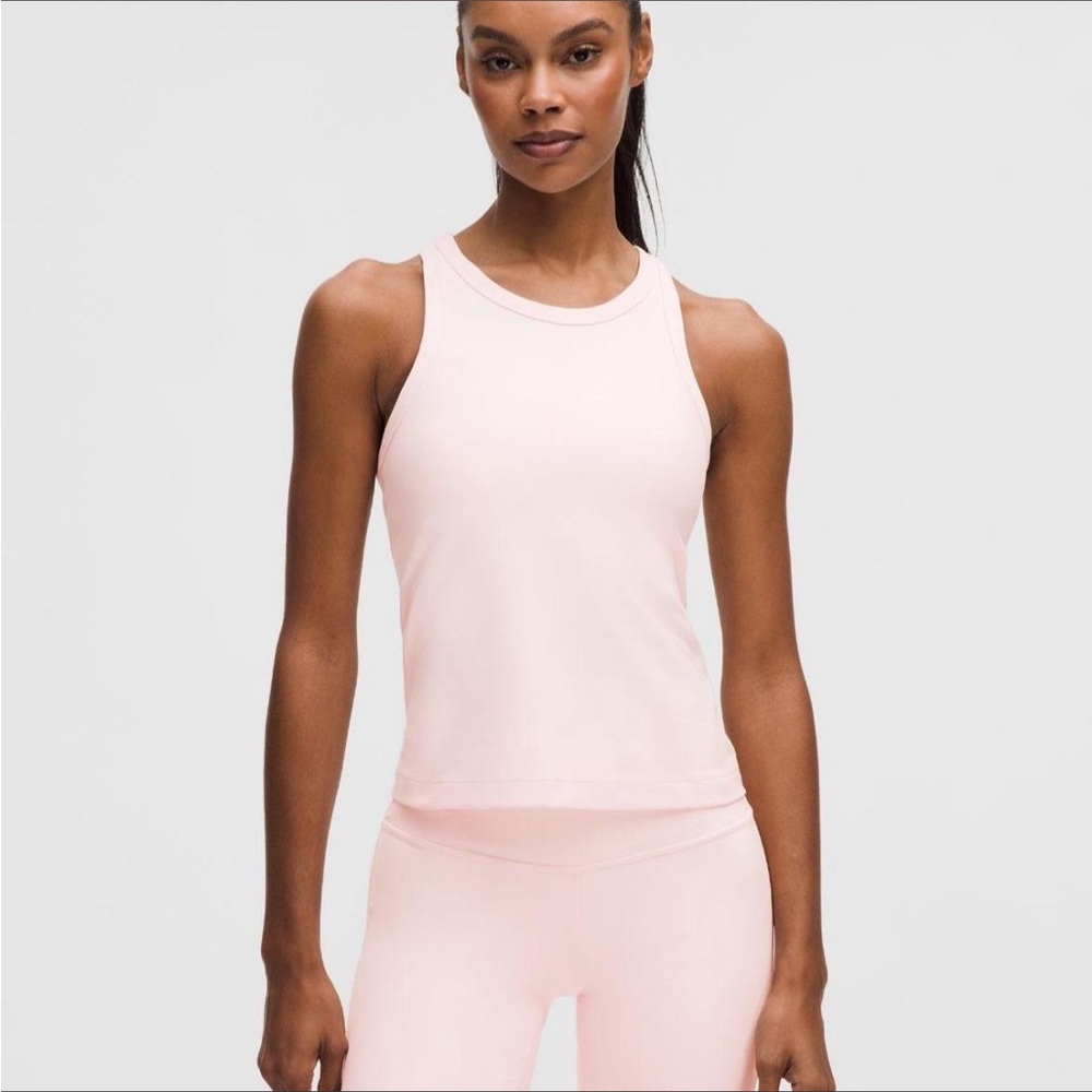 Lululemon Align Waist Length Racerback Tank Top Pink Pearl 0